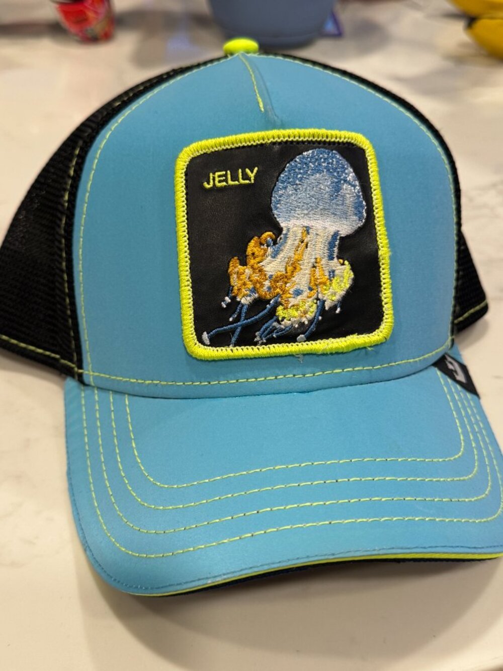 Goorin Bros. Reflective Blue Black “Jelly” Jellyfish NIGHT STING Hat Friday Drop
